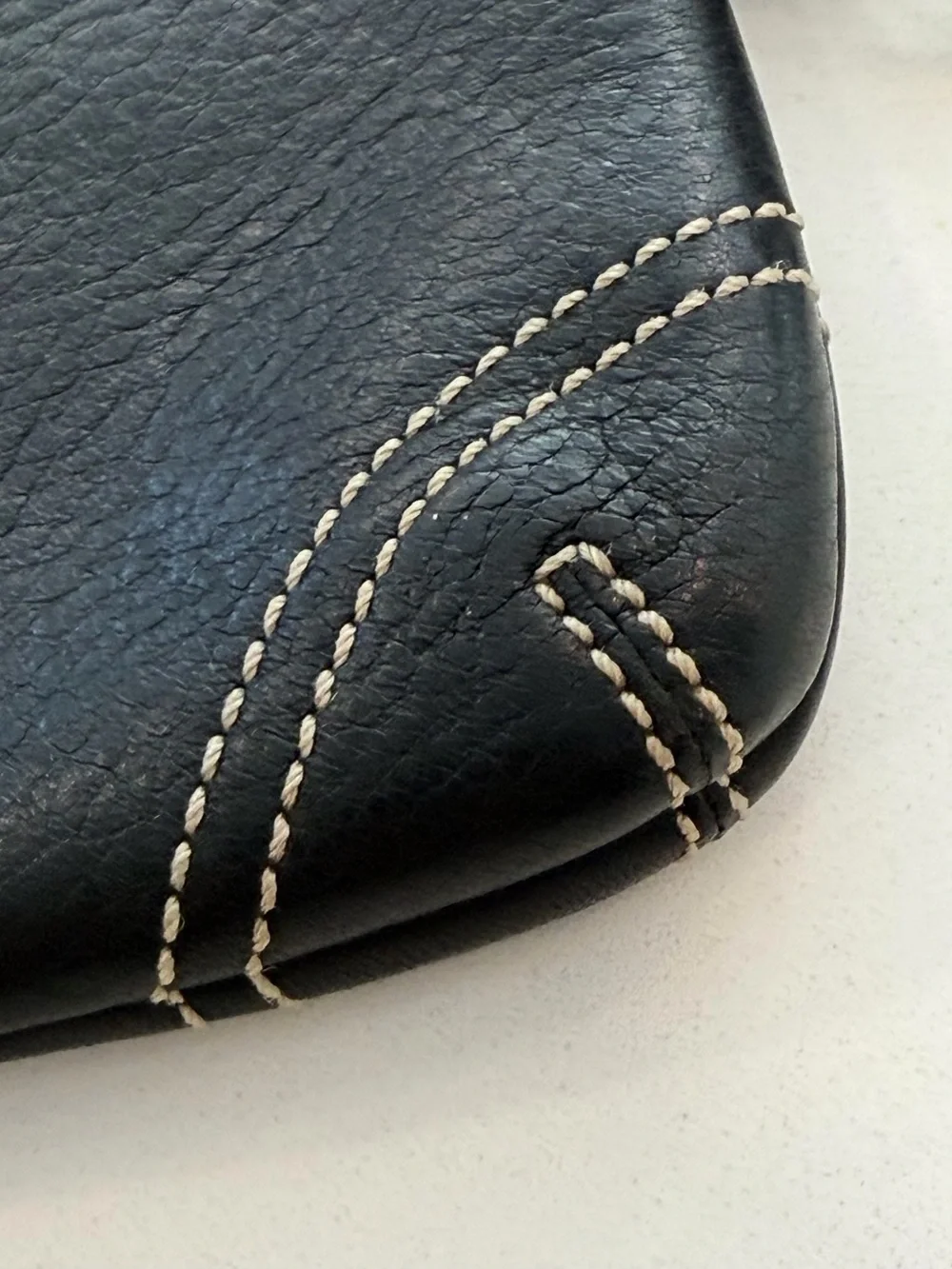 Coach Black Leather Wristlet with Brass Eyelet Lace Detail - Picture 6 of 16